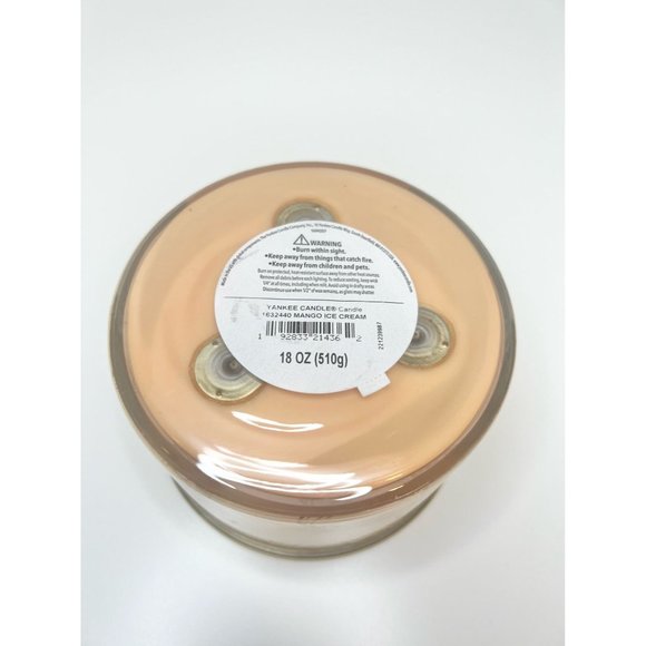 Yankee Candle 3 Wick Candle - Mango Cream - Picture 4 of 4